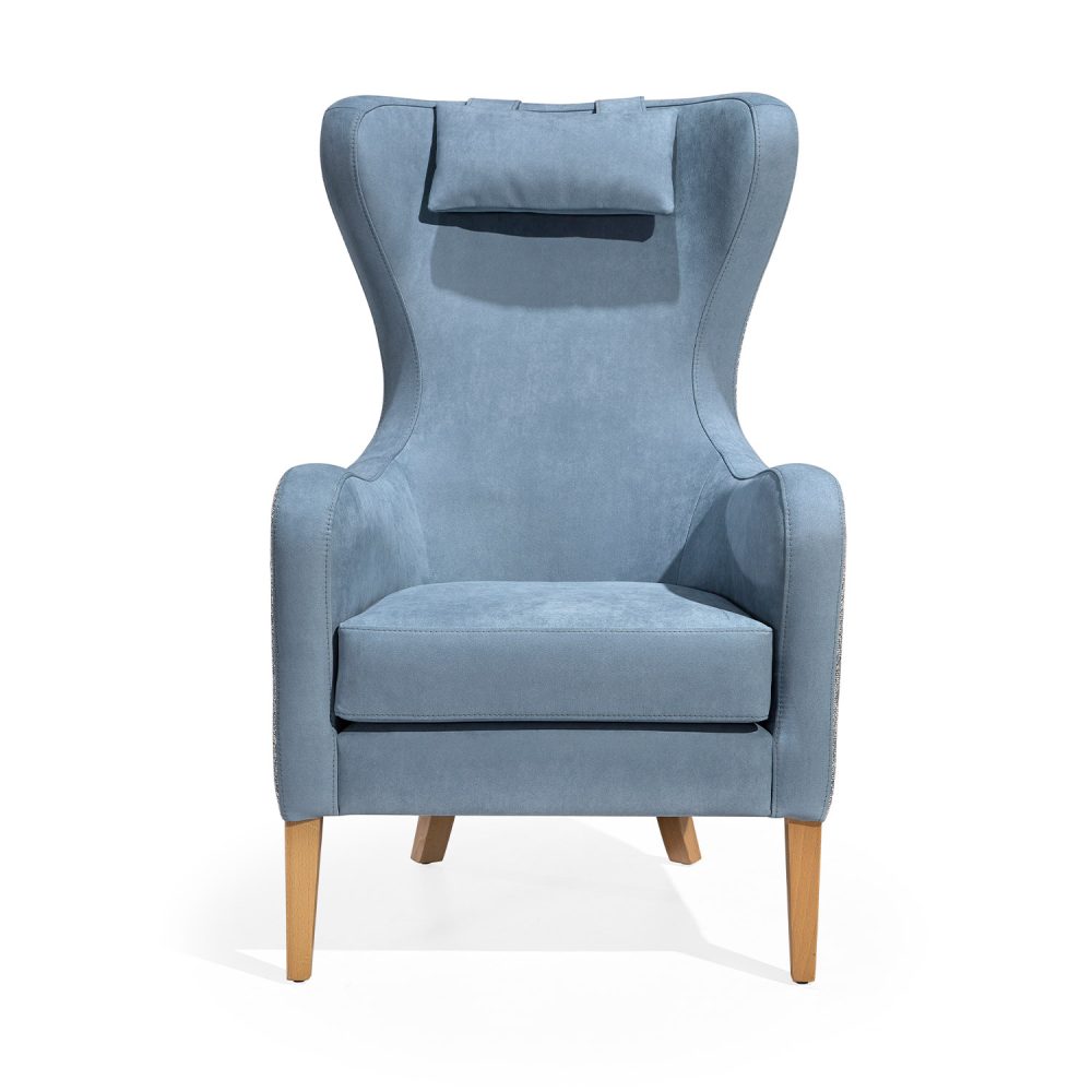 Cadeirao Oliver Em Azul Com Design Unico Jleal 3