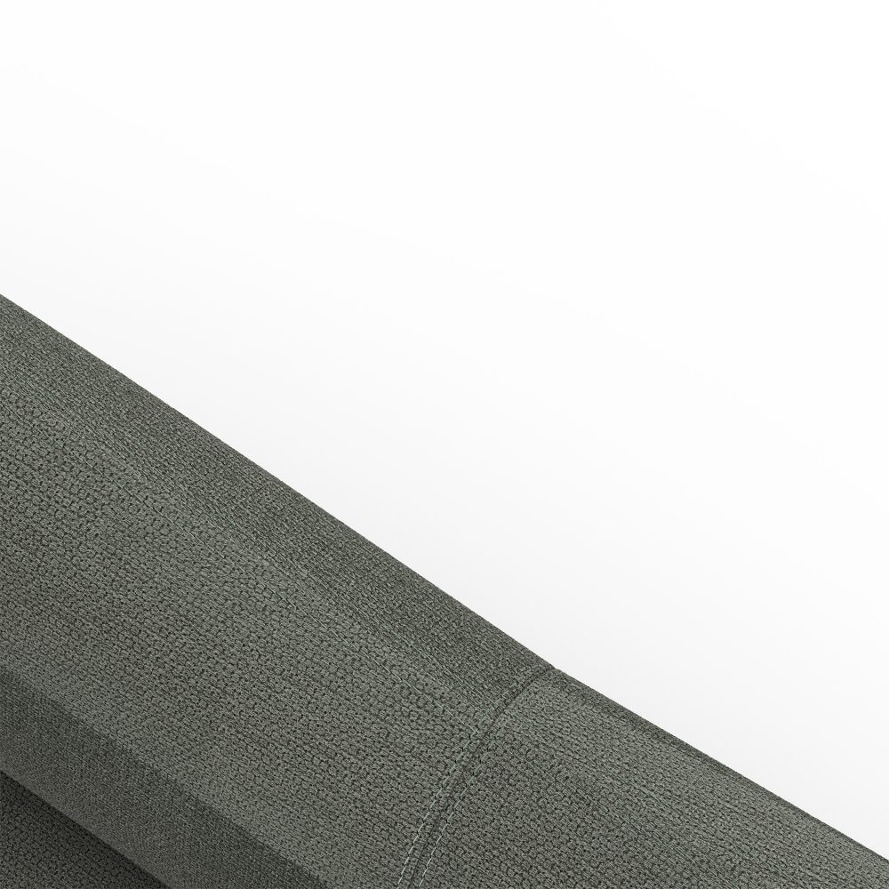 Sofa Flow De 3 Lugares Em Verde Com Rodape Em Madeira Escura Eucalipto Jleal 7