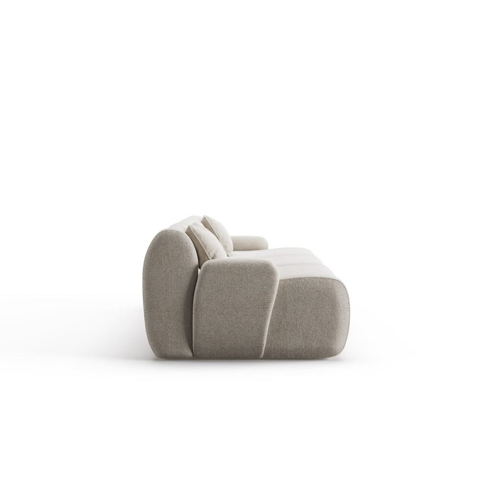 Sofa Modular Cloud De 3 Lugares Com Tecido Em Cinza E Design Moderno Jleal 8