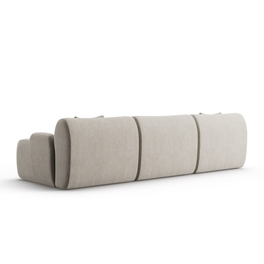 Sofa Modular Cloud De 3 Lugares Com Tecido Em Cinza E Design Moderno Jleal 9