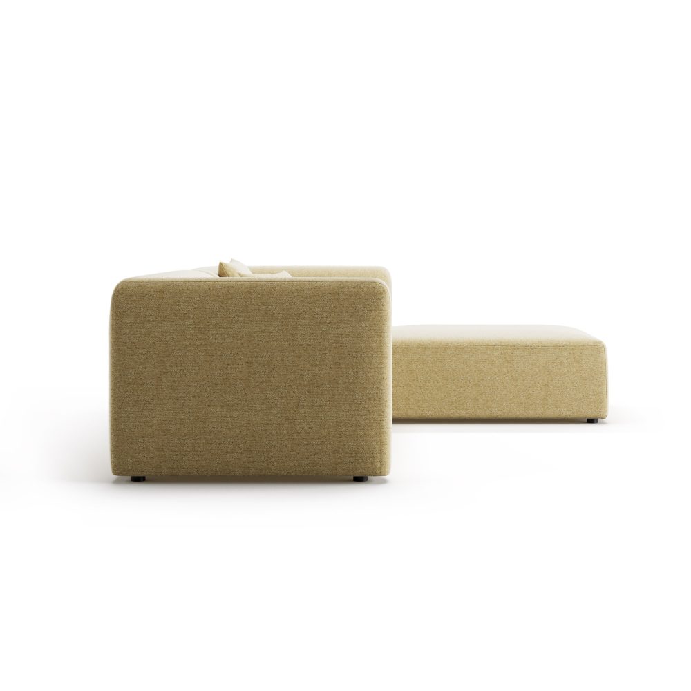 Sofa Sky Com Chaise Longue Em Amarelo Jleal 9