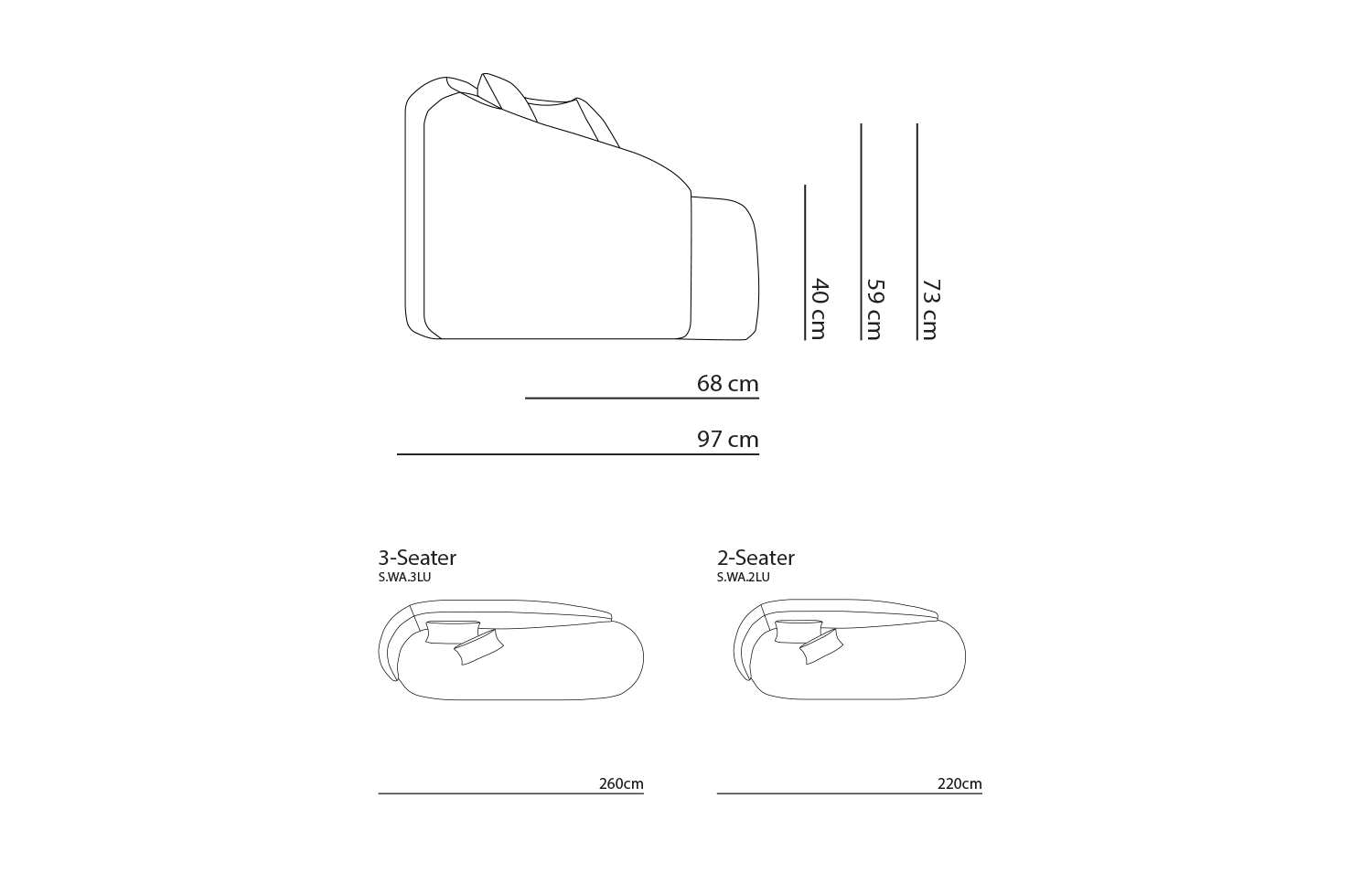 Wave Sofa Dimensions Jleal